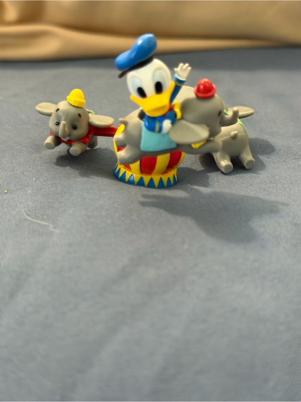 Disney Parks Donald Duck Dumbo The Flying Elephant Attraction Mini Figurine RARE